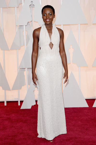 Lupita Nyong'o at the 2015 Oscars